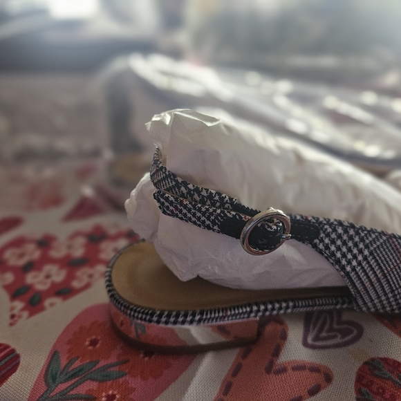 TALBOTS INDIGO BLUE MULTI EDISON SLINGBACKS 9.5 M NEW IN BOX - Picture 3 of 9